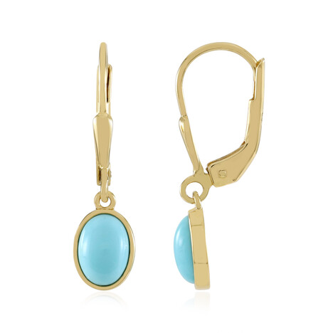 Sleeping Beauty Turquoise Silver Earrings (Faszination Türkis)