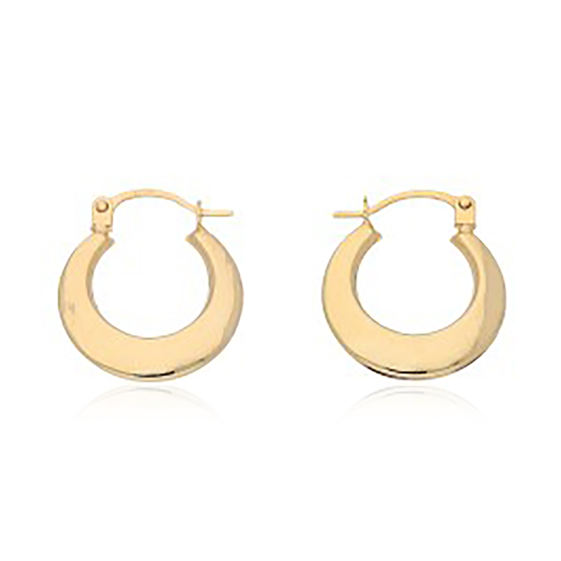 Orecchini A Cerchio Donna In Oro Giallo 9K (375) - Carrissima Gold, Gioiello Italiano