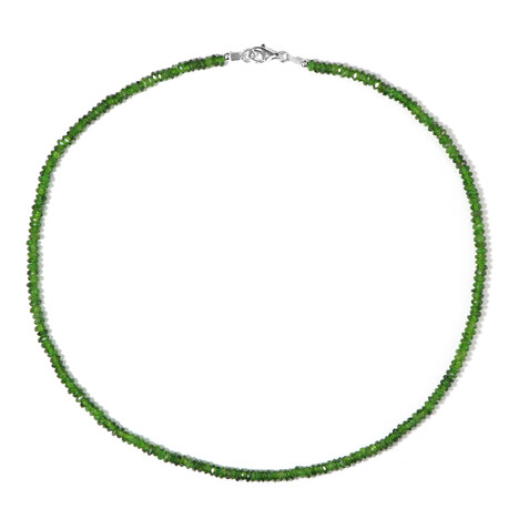 Collar en plata con Diópsido de Rusia