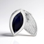 Ciondolo in argento con Zaffiro Blu (MONOSONO COLLECTION)