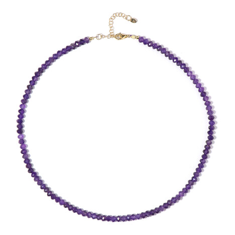 Sambia-Amethyst-Silberhalskette