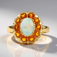 Bague en or et Opale Welo AAA (CIRARI)