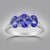 Anello in argento con Tanzanite