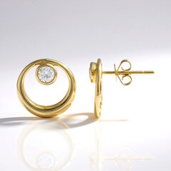 Orecchini in oro con Diamante SI1 (H) (CIRARI)