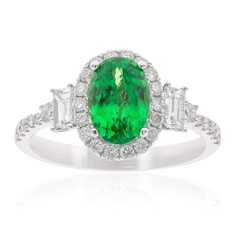 Gouden ring met een AAA Tsavoriet (CIRARI)