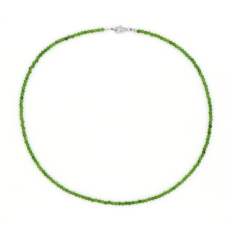 Collar en plata con Diópsido de Rusia