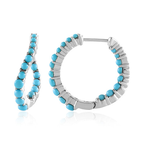 Sleeping Beauty-Türkis-Silberohrringe (Faszination Türkis)