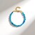 Bracciale in argento con Apatite Blu Neon