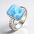 Anello in argento con Larimar