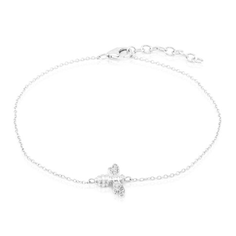 Zirkon-Silberarmband