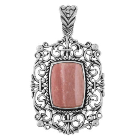 Australischer Pinkfarbener Opal-Silberanhänger (Art of Nature)