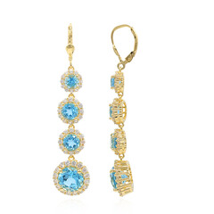 Pendientes en plata con Topacio de Marambaia