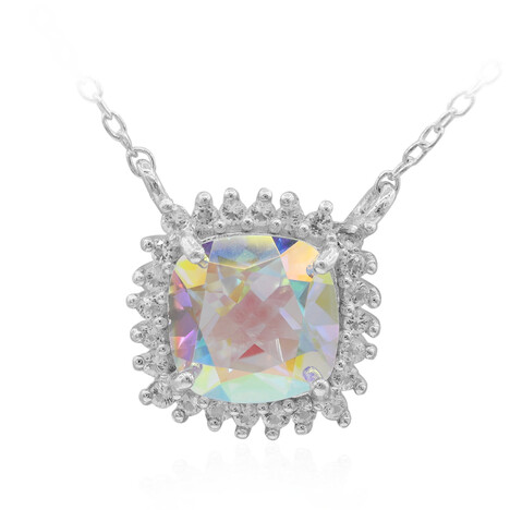 Mondlicht-Topas-Silbercollier