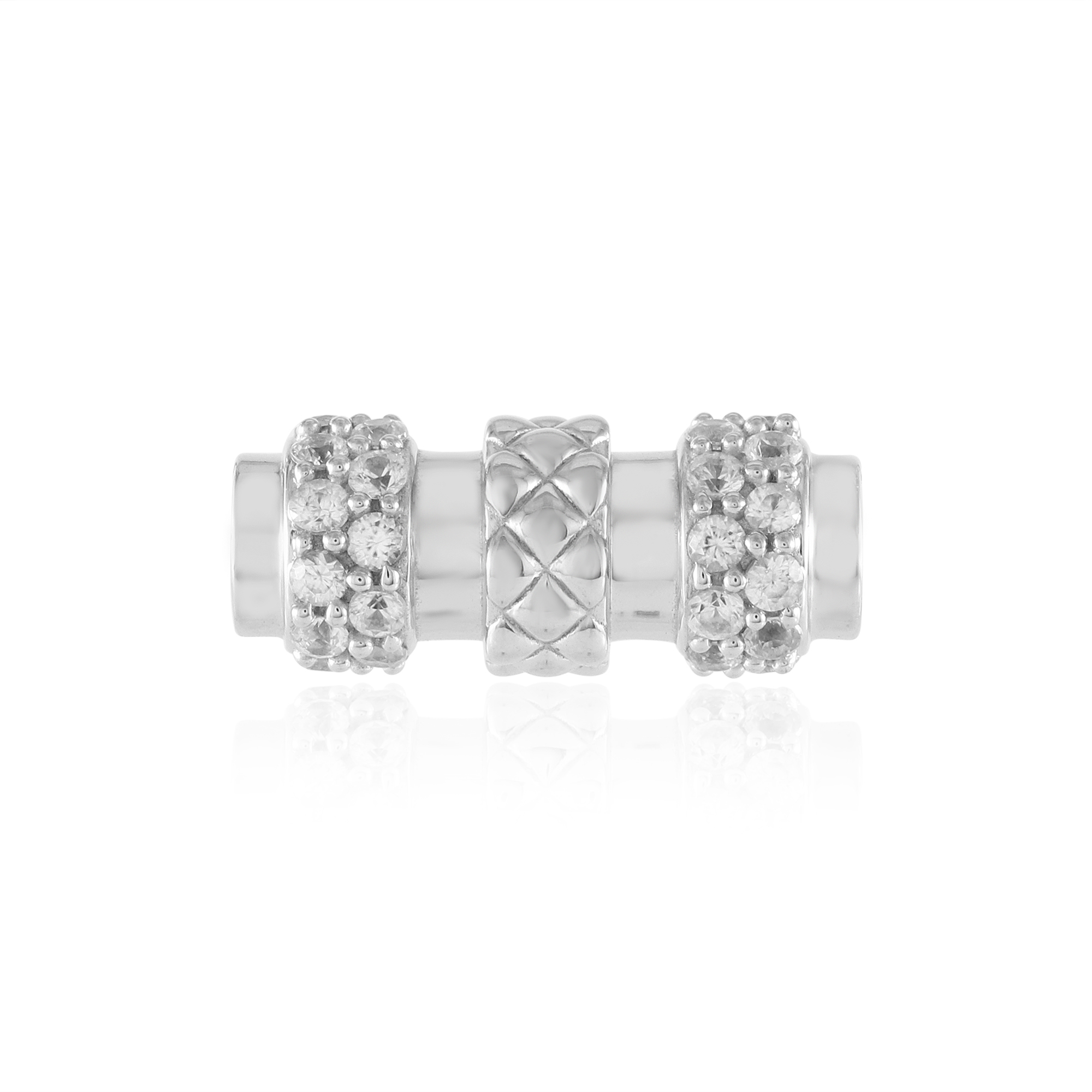 Pendentif En Argent 925 Avec 3 Zirconiums CZ - Collier Féminin Fantaisie élégant