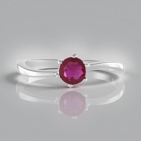Anello in argento con Rubino Bemainty