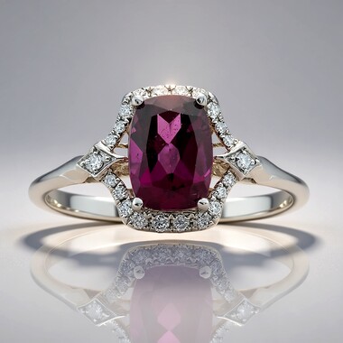 14K Rhodolite Gold Ring (CIRARI)