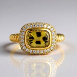 Anello in oro con Tanzanite (non riscaldata) (de Melo Gold)