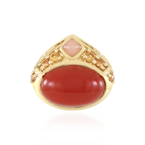Ciondolo in argento con Corniola Rossa (KM by Juwelo)