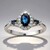 Anello in oro con Zaffiro Ceylon Blu (CIRARI)