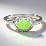 Anello in argento con Crisoprasio