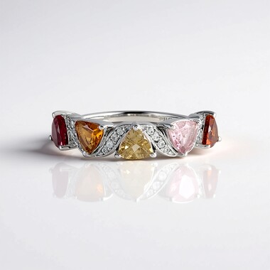 Anillo en plata con Turmalina