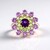 Anello in argento con Ametista Siberiana (SAELOCANA)