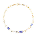 Gouden armband met een AAA tanzaniet (CIRARI)