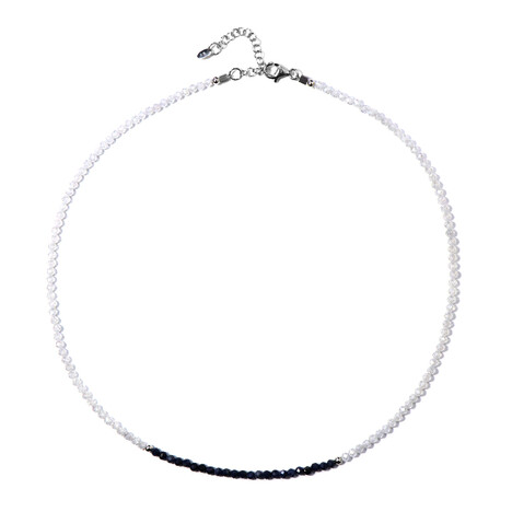 Collar en plata con Zafiro azul