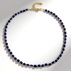 Collana in argento con Zaffiro Blu Bemainty (Riya)