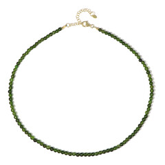 Russischer Diopsid-Silberhalskette