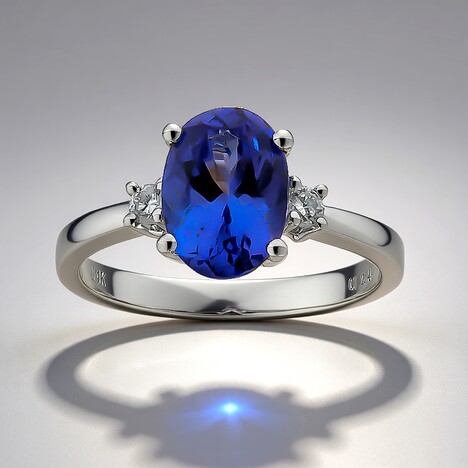 Anello in oro con Tanzanite AAA (CIRARI)