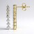 Orecchini in argento con Diamante VS1 (G) (Annette)