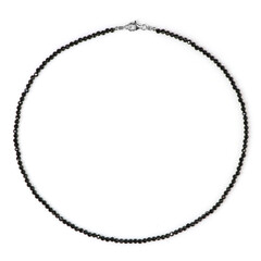 Collar en plata con Espinela negra