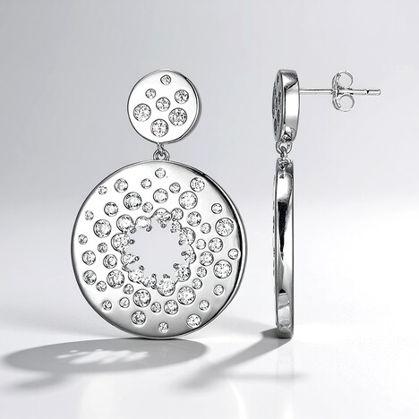 Orecchini in argento con Zircone (Adela Silber)