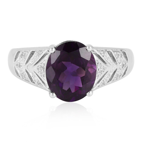 Sibirischer Amethyst-Silberring