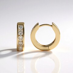 Orecchini in oro con Diamante Cioccolato I2 (SUHANA)