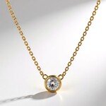 Collana in oro con Diamante SI1 (H) (CIRARI)