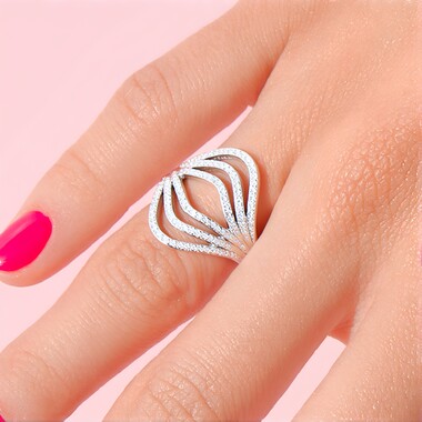 Anillo en plata con Zircón