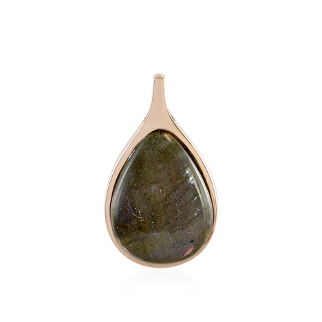 Kupferfarbener Maniry-Labradorit-Silberanhänger (KM by Juwelo)