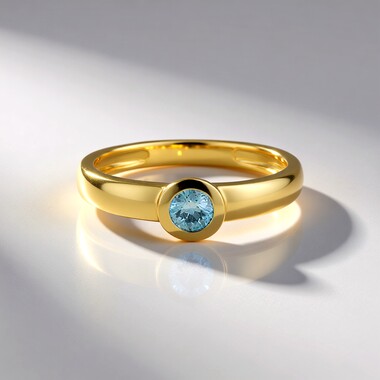 Zilveren ring met een Ratanakiri zirkoon