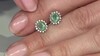 Pendientes en plata con Esmeralda de Colombia