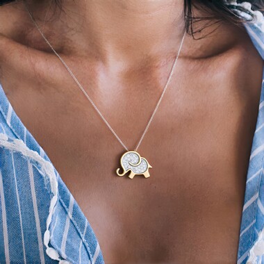 Colgante en oro con Diamante SI1 (G) (Annette)