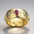 Anello in argento con Topazio Blu Londra (Adela Silber)
