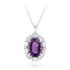 Amethyst-Silberhalskette