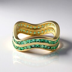 Anello in oro con Smeraldo Russo (de Melo Gold)