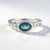 Anello in argento con Fluorite Blu Caraibico
