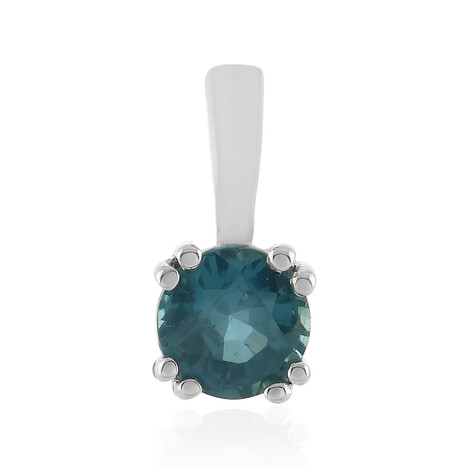 Ciondolo in argento con Cianite Blu Foglia di Tè