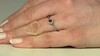 Zilveren ring met een Mahagoni Zirkoon