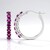 Orecchini in argento con Rodolite