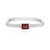 Anillo en plata con Rubí de Tanzania (de Melo Essence)